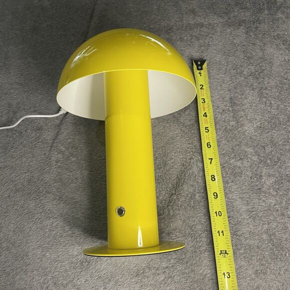 JONATHAN Y Lamp Yellow Mushroom Rechargeable Touch 7.13"D x 7.13"W x 10.75"H NEW - Picture 5 of 6